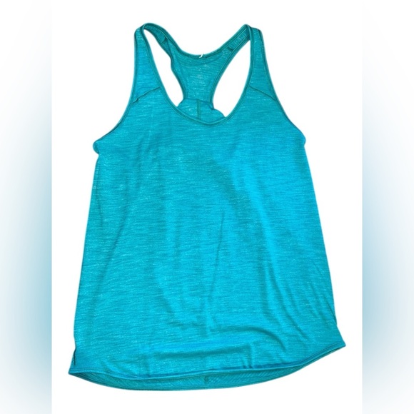 Lululemon Crisscross Back Racer Tank – Teal – Size 4 - Picture 1 of 2